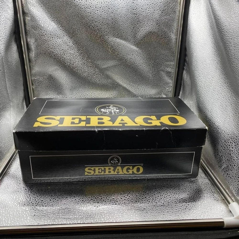 Sebago Broadway 91-7063 Two-Tone Black Brown Leather Penny Loafers Men 10 3E Box